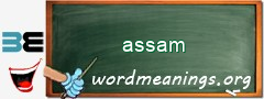 WordMeaning blackboard for assam